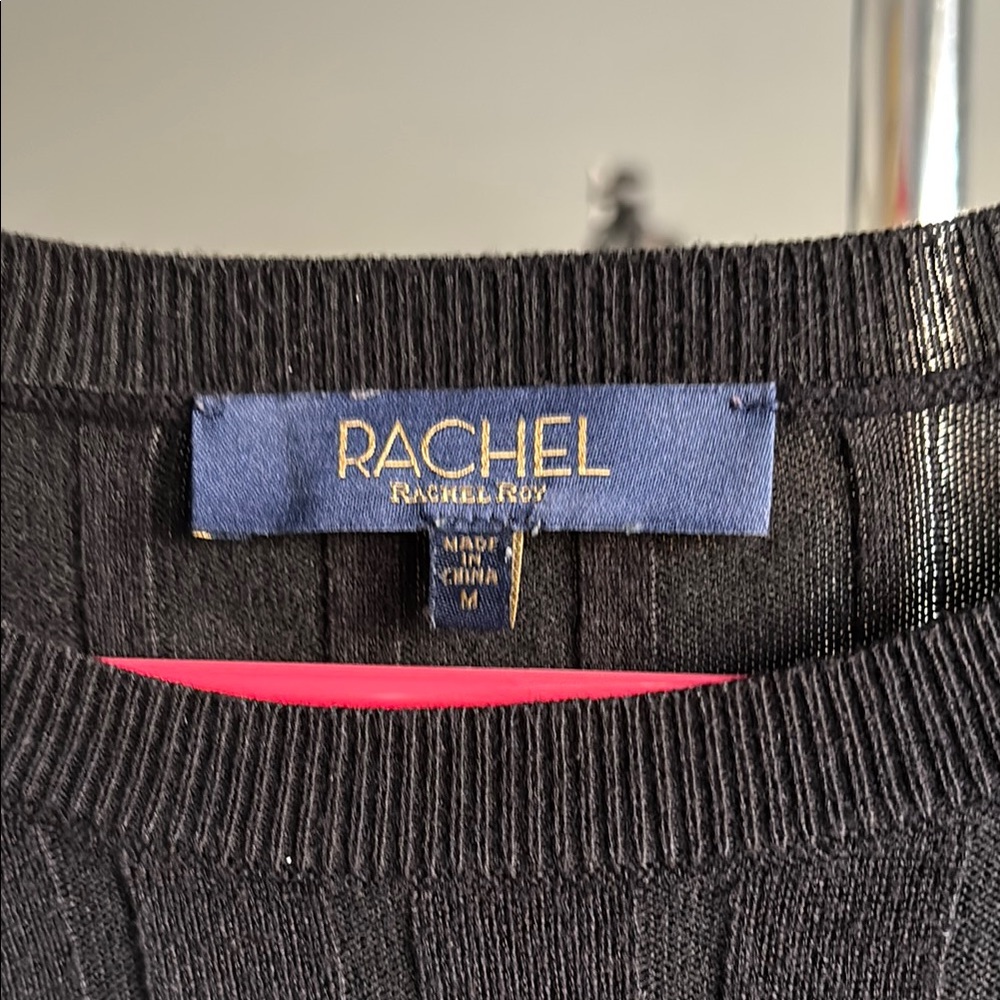 Black Ribbed Sweater - Picture 2 of 8